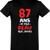 T shirt homme 87 ans et plus beau