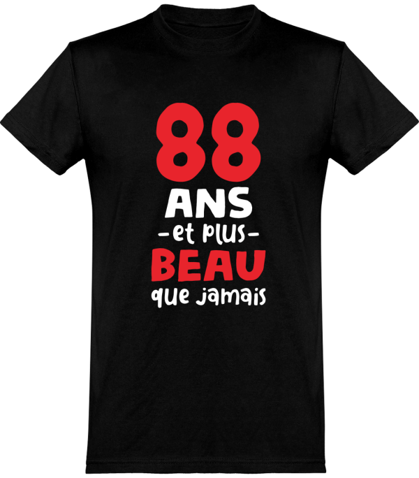 T shirt homme 88 ans et plus beau