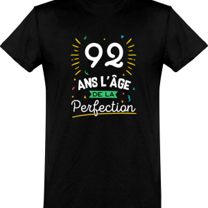 T shirt homme 92 ans la perfection T shirt homme 92 ans la perfection