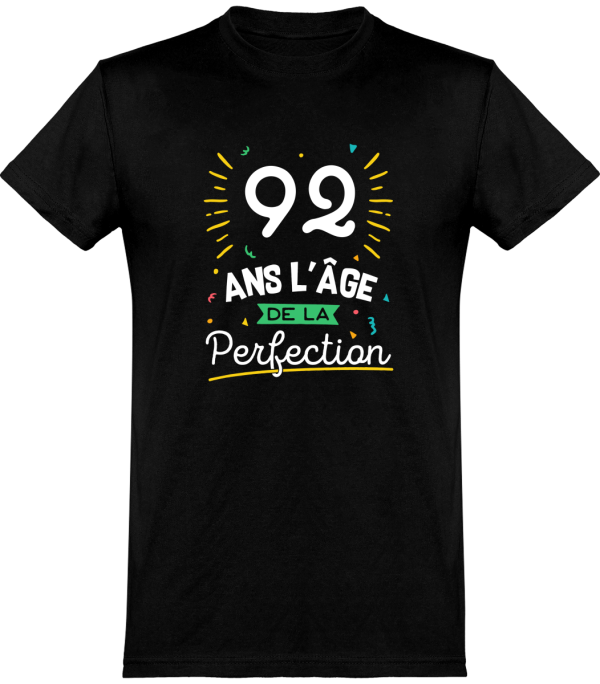 T shirt homme 92 ans la perfection