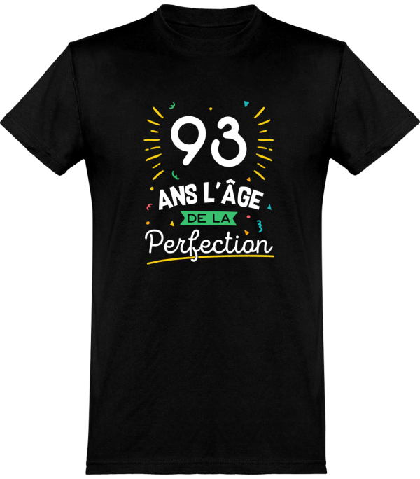 T shirt homme�93 ans la perfection