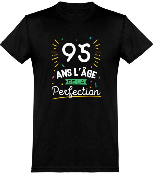 T shirt homme 95 ans la perfection