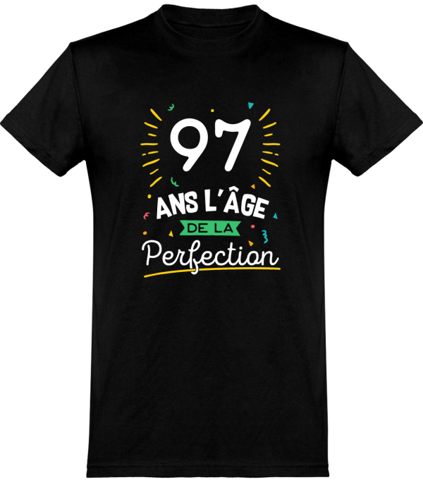 T shirt homme 97 ans la perfection