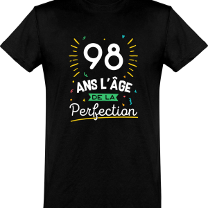 T shirt homme 98 ans la perfection T shirt homme 98 ans la perfection