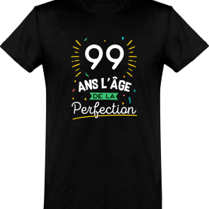 T shirt homme 99 ans la perfection T shirt homme 99 ans la perfection