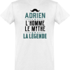 T shirt homme adrien l’homme le mythe la legende