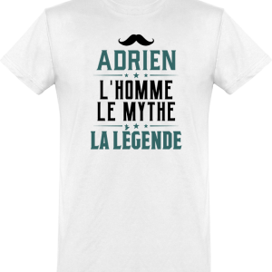 T shirt homme adrien l’homme le mythe la legende