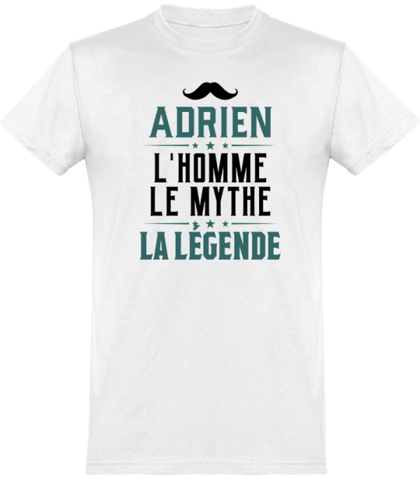 T shirt homme adrien l’homme le mythe la legende