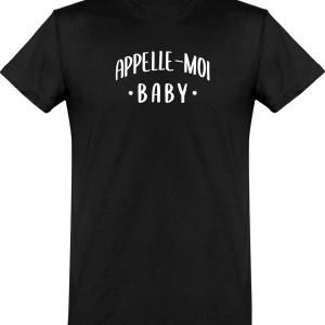 T shirt homme appelle moi baby T shirt homme appelle moi baby