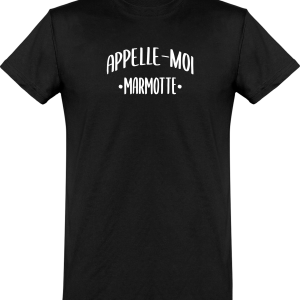 T shirt homme appelle moi marmotte T shirt homme appelle moi marmotte
