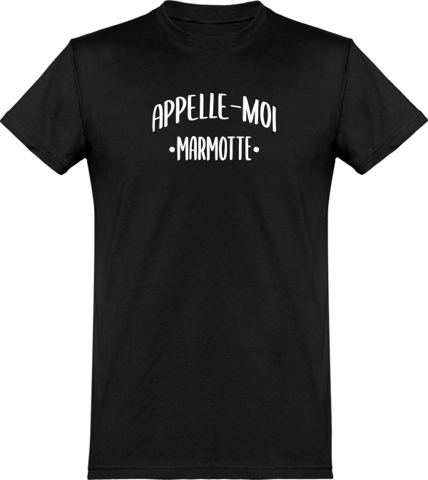 T shirt homme appelle moi marmotte