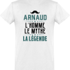 T shirt homme arnaud l’homme le mythe la legende