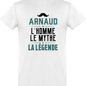 T shirt homme arnaud l’homme le mythe la legende