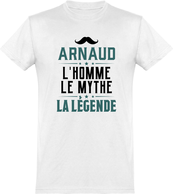 T shirt homme arnaud l’homme le mythe la legende