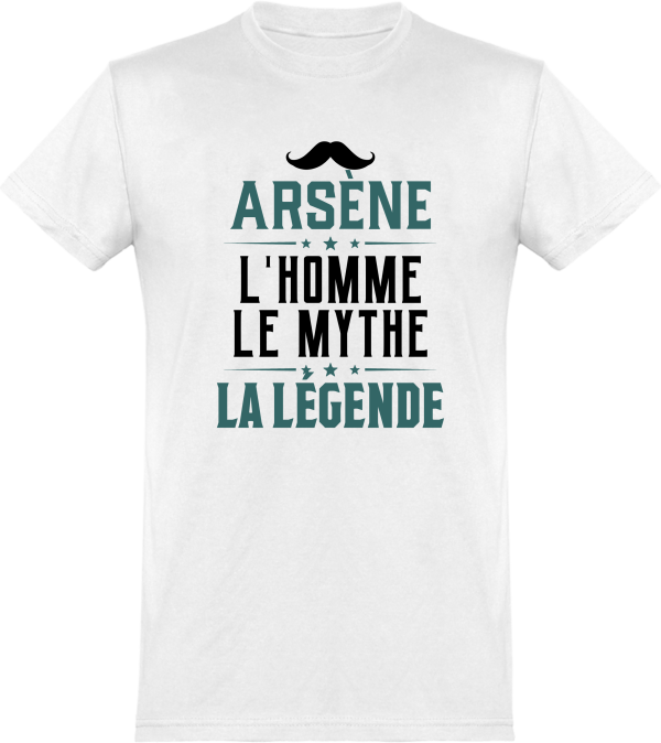 T shirt homme arsene l’homme le mythe la legende