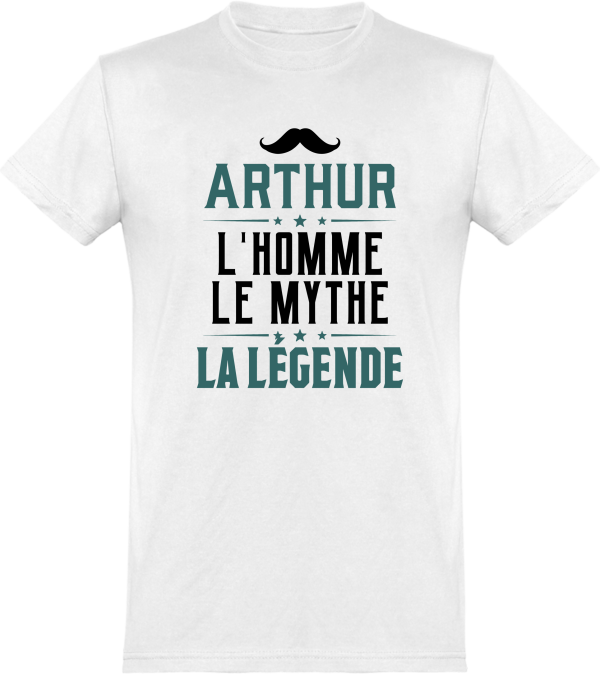 T shirt homme arthur l’homme le mythe la legende