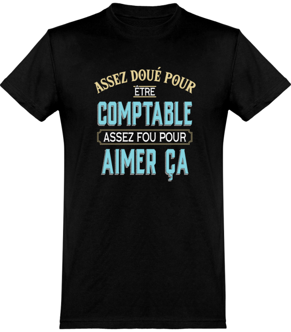 T shirt homme assez doue pour etre comptable