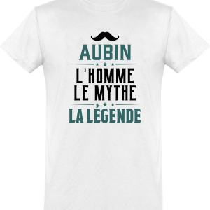 T shirt homme aubin l’homme le mythe la legende