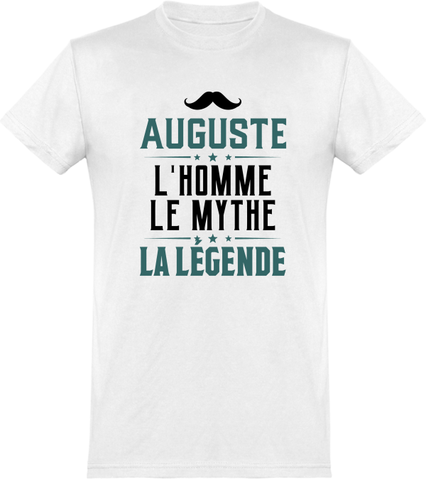 T shirt homme�auguste l’homme le mythe la legende