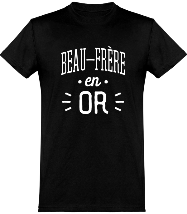 T shirt homme beau-frere en or