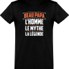 T shirt homme beau papa la legende