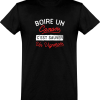 T shirt homme boire pour sauver