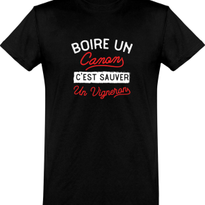 T shirt homme boire pour sauver