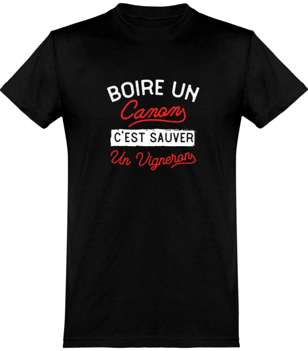 T shirt homme boire pour sauver