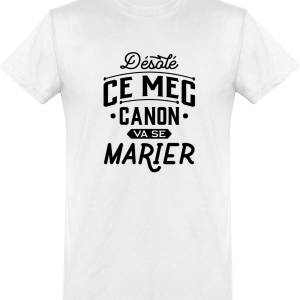 T shirt homme�ce mec va se marier