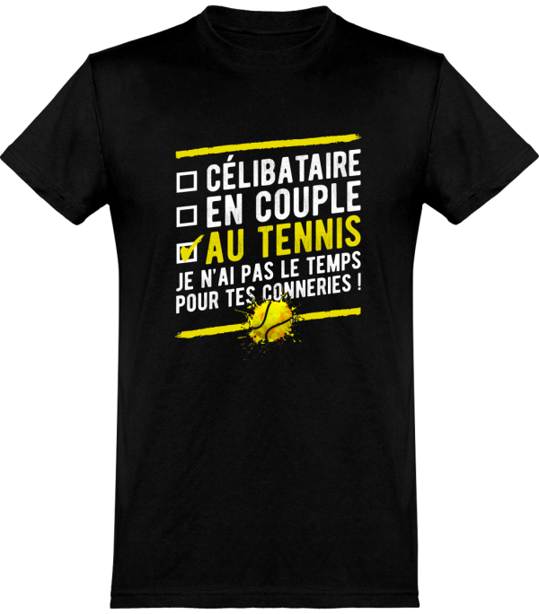 T shirt homme�celibataire au tennis