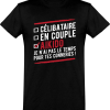 T shirt homme�celibataire en couple a�kido