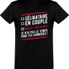 T shirt homme celibataire en couple ballet sur glace