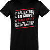 T shirt homme�celibataire en couple beach volley