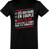 T shirt homme�celibataire en couple biathlon