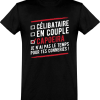 T shirt homme�celibataire en couple capoeira