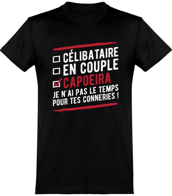 T shirt homme�celibataire en couple capoeira