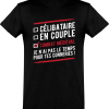 T shirt homme celibataire en couple combat medieval