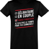 T shirt homme celibataire en couple course d’orientation
