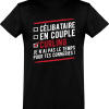 T shirt homme celibataire en couple curling