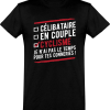 T shirt homme celibataire en couple cyclisme