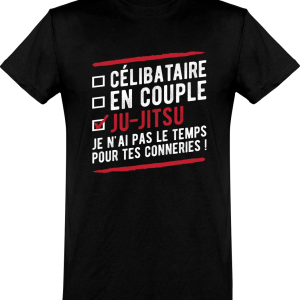 T shirt homme celibataire en couple ju-jitsu T shirt homme celibataire en couple ju-jitsu