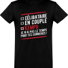 T shirt homme celibataire en couple kempo