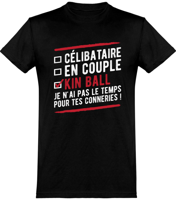 T shirt homme�celibataire en couple kinball