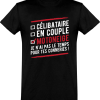 T shirt homme celibataire en couple motoneige
