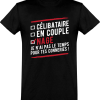 T shirt homme celibataire en couple nage