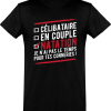 T shirt homme celibataire en couple natation