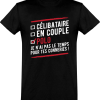 T shirt homme�celibataire en couple polo