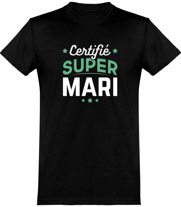 T shirt homme�certifie super mari