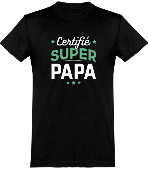 T shirt homme�certifie super papa