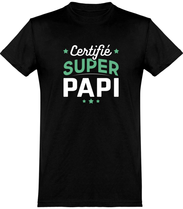 T shirt homme�certifie super papi